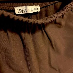 Chocolate brown Zara cotton pants